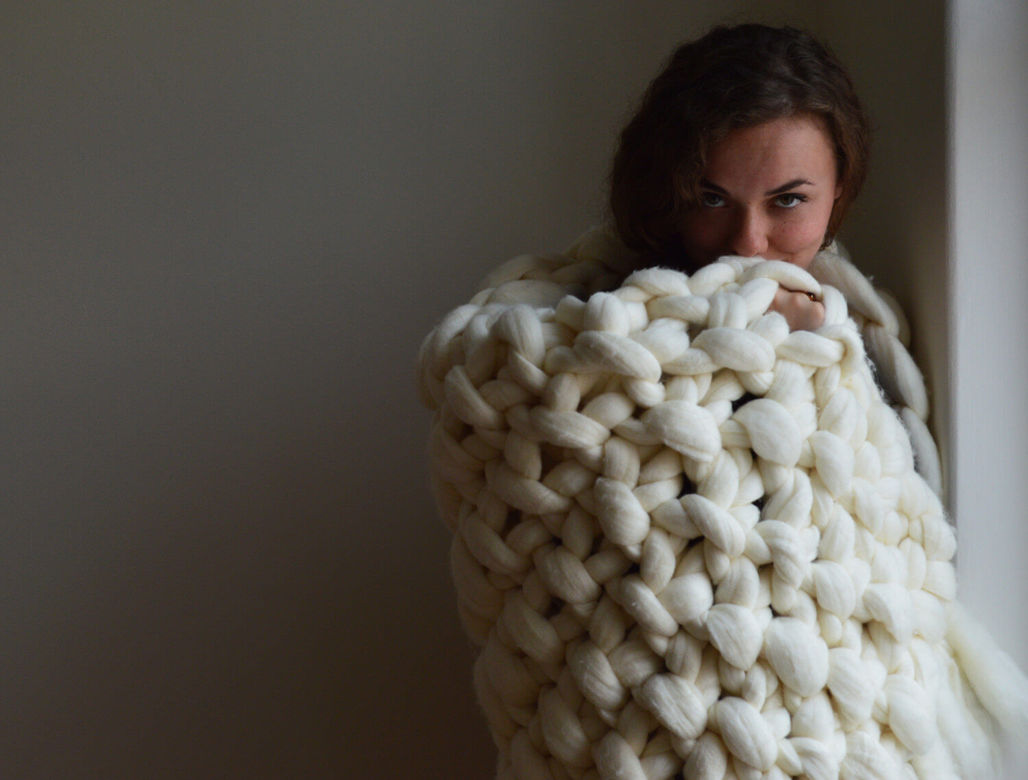 Chunky Knit Blanket - Throws with Tassels - Metfine