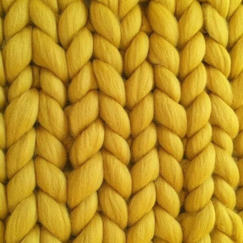 Handmade Chunky Knit Blanket - Metfine