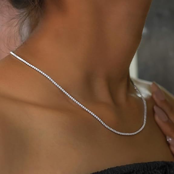 Glam Up with Metfine Tennis Necklace—It’s Sparkle Time