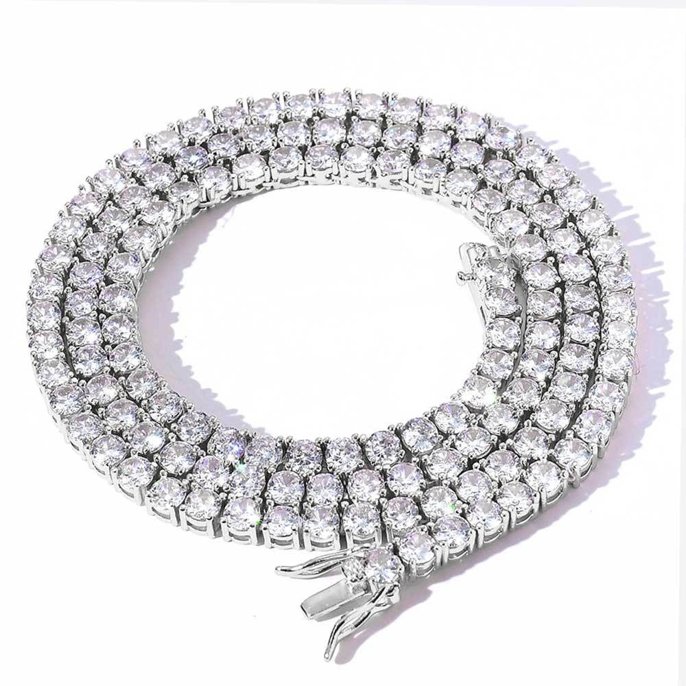 Metfine  Moissanite Tennis Necklaces, Charm Necklaces for Women Men ﻿