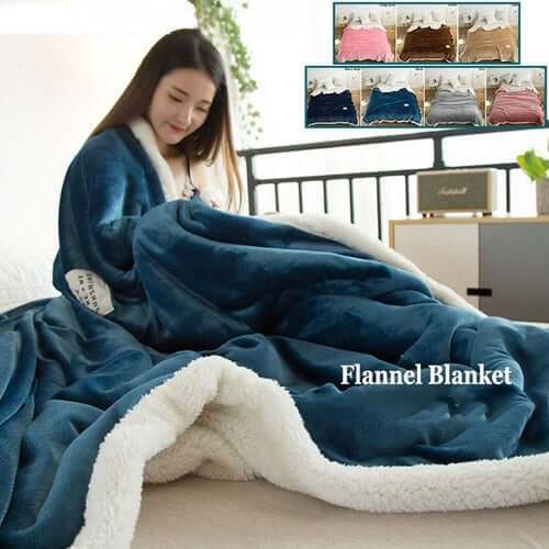 Sherpa Fleece Throw Blanket | Fuzzy Throw Blanket - Metfine