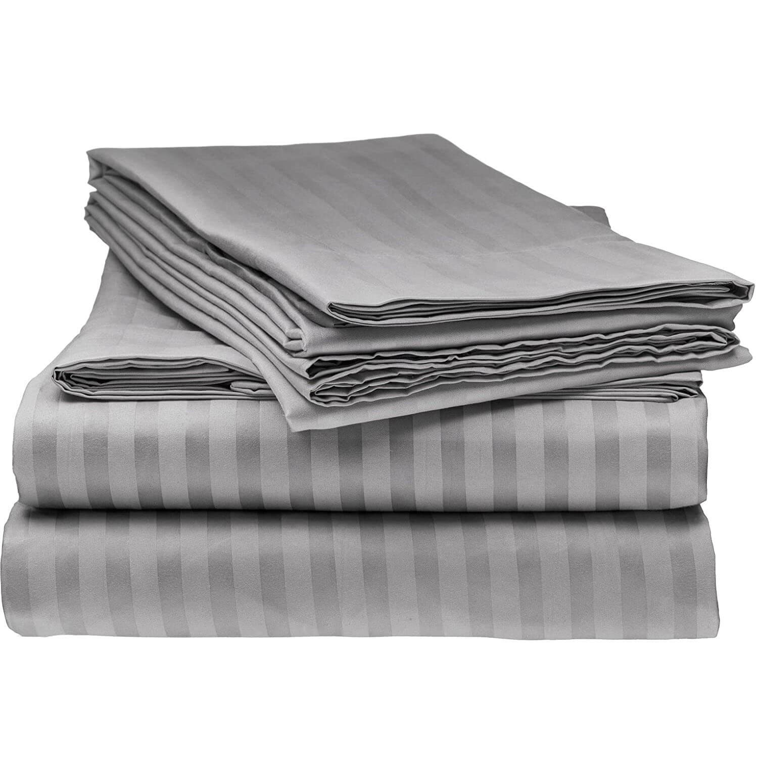 Striped Bed Sheet Set - Soft Brushed Microfiber - Metfine