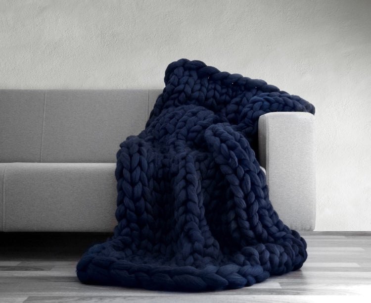 Giant knit blanket - Metfine