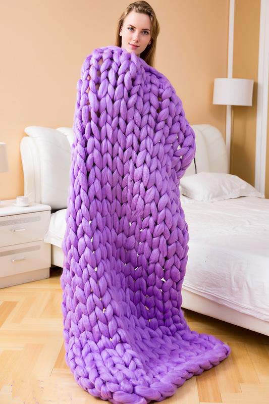 Arm knit blanket - Metfine