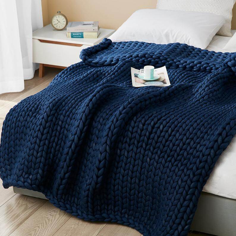The Metfine Chunky knit Blanket - Metfine
