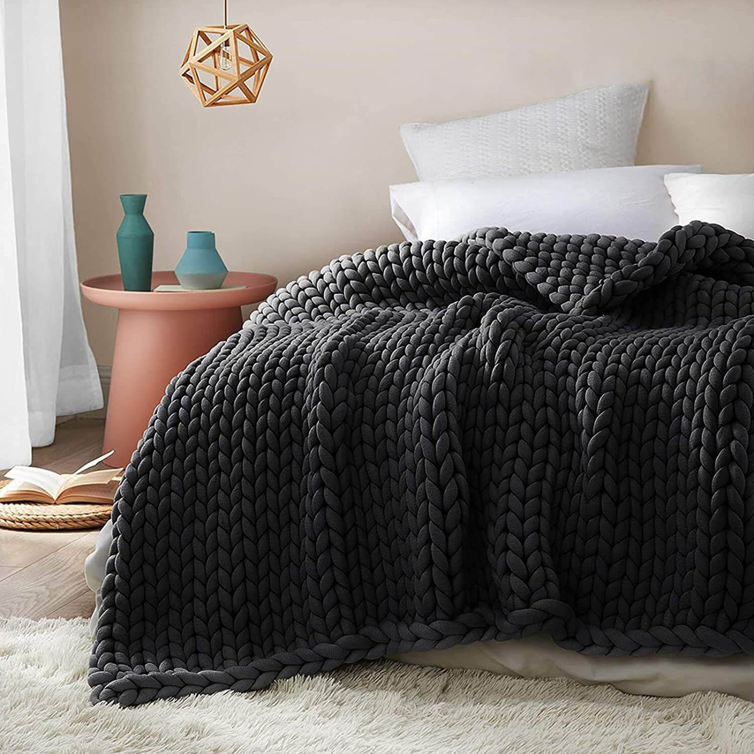 The Metfine Chunky knit Blanket - Metfine