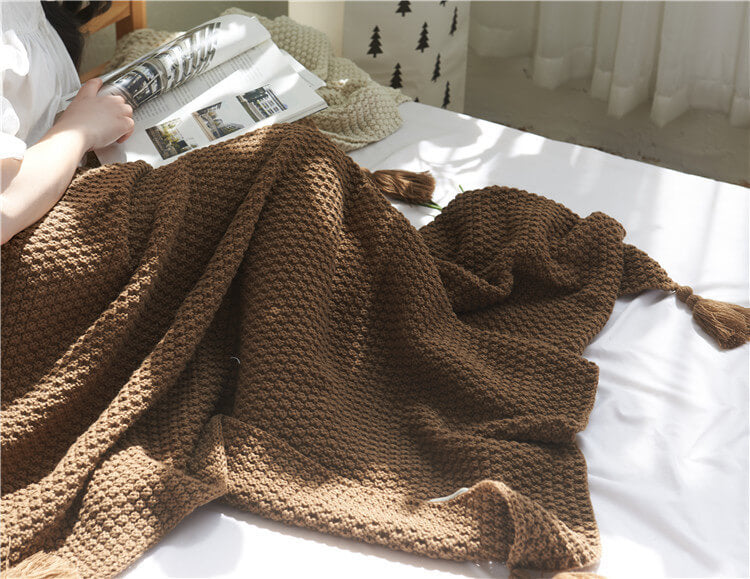Sofa Throws | Knitted Blanket - Metfine