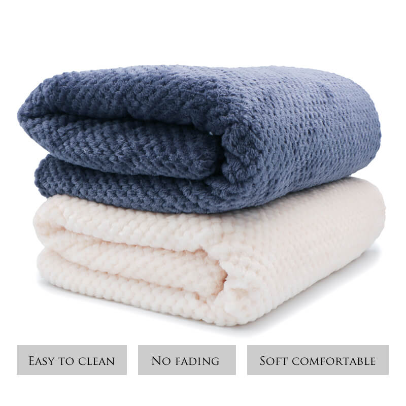 Plush Throw Blanket | Mesh Soft Flannel Blanket - Metfine