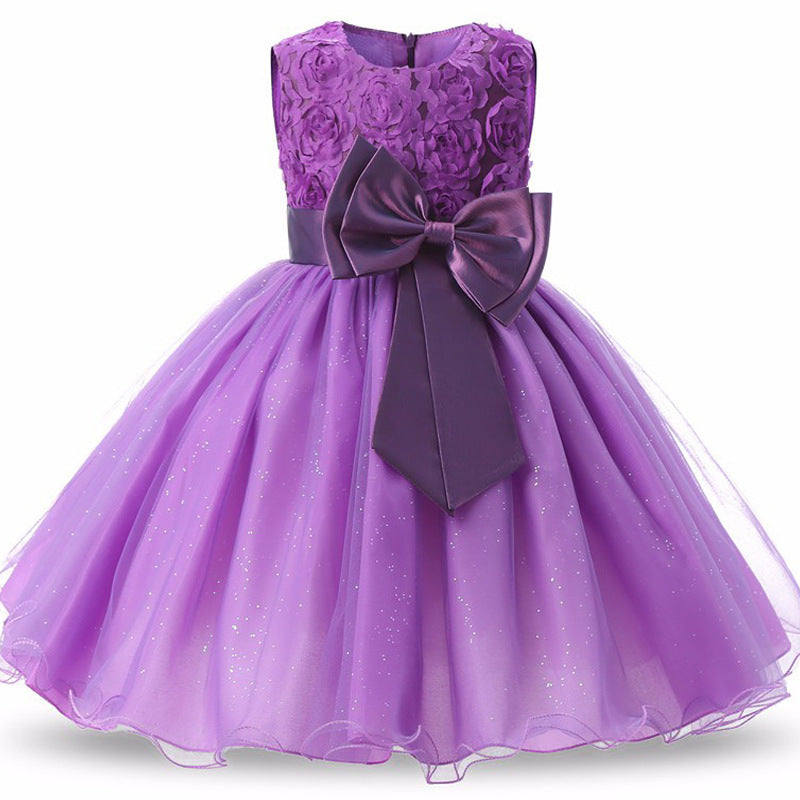 Children's Butterfly Princess Evening Dress - Metfine