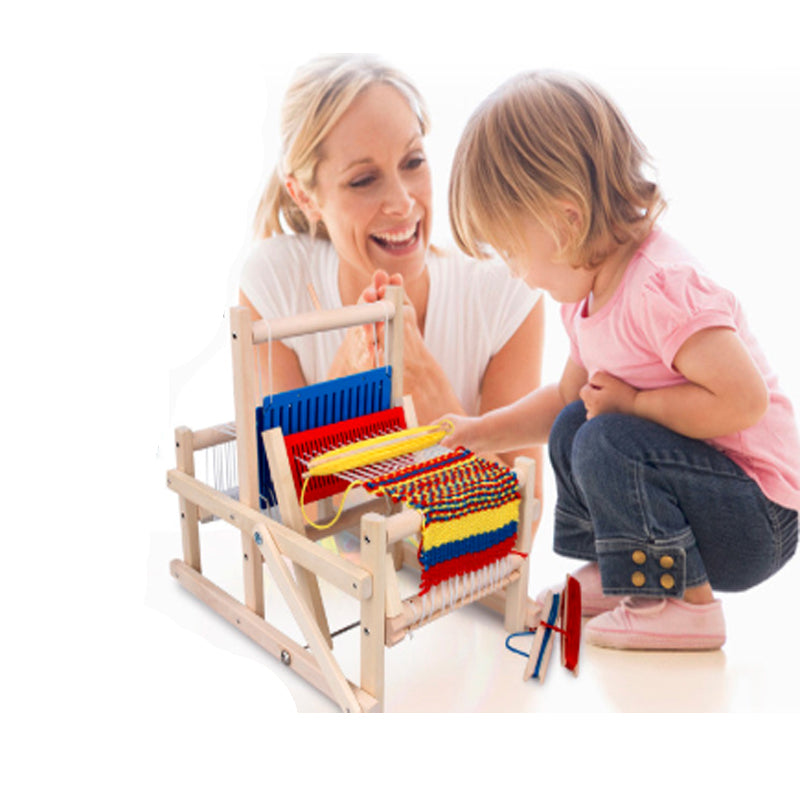 Kids Wooden Weaving Loom Simulation Educational Toy - Metfine