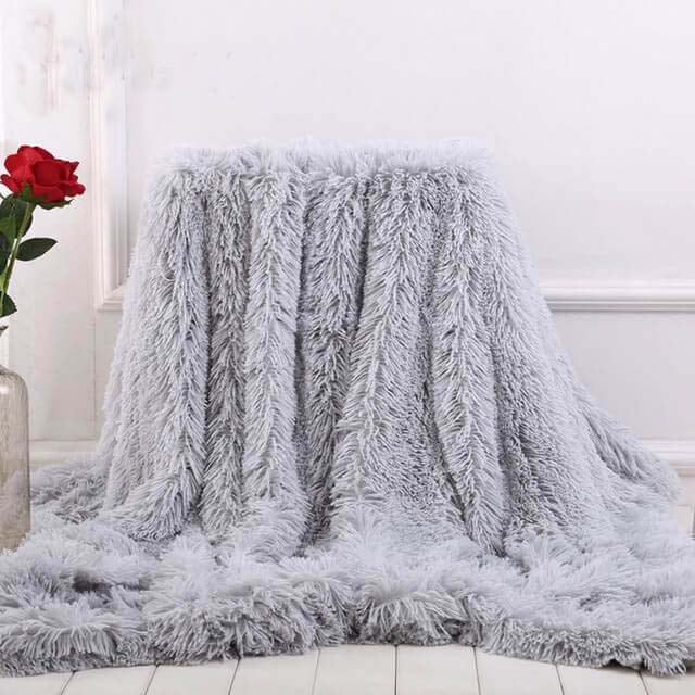 Faux fur blanket | Faux fur throw blanket - Metfine