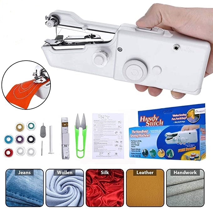 Hand Sewing Machine, Mini Hand-held Portable Sewing Machine - Metfine